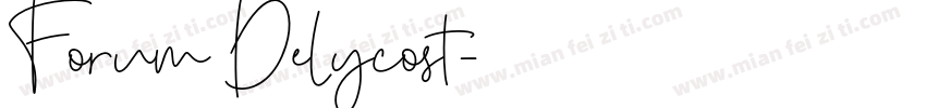 Forum Delycost字体转换